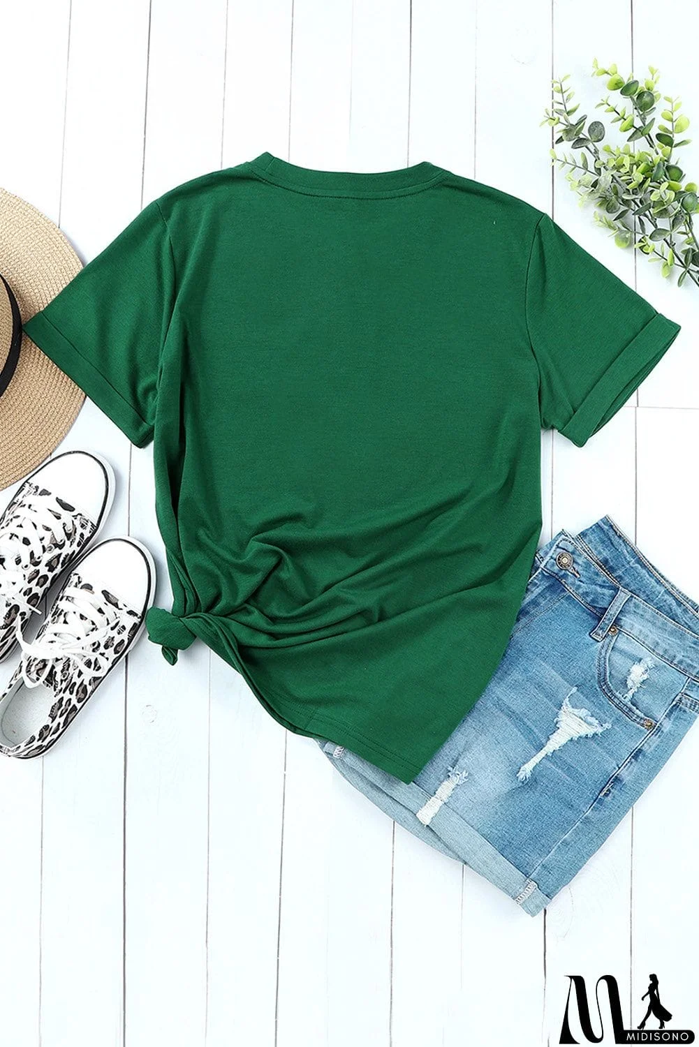 MidiSono - Merry Christmas Tree Graphic Print Tee