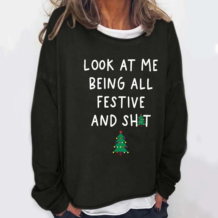 Christmas Tree Casual Sweatshirts The Cold Blanket