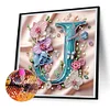 Letter J - Special Shaped Diamond Painting - 30*30CM