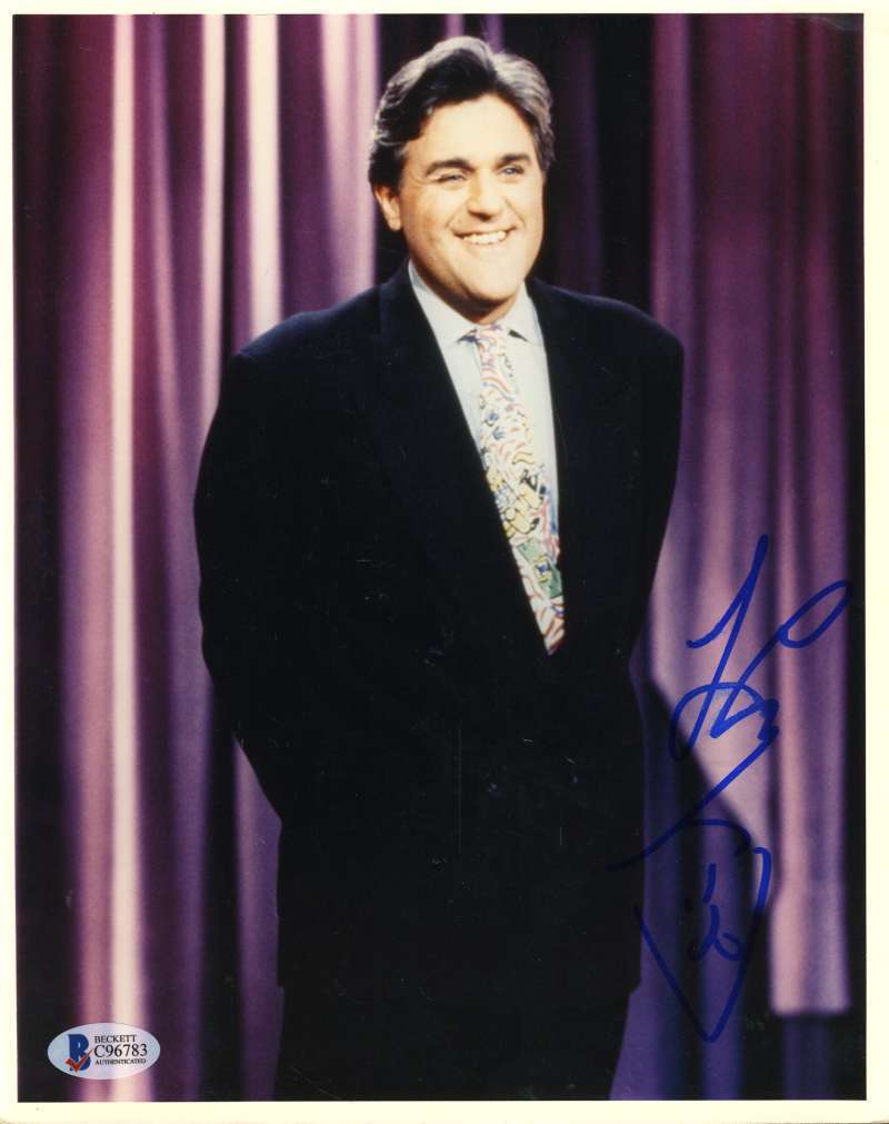 Jay Leno Bas Beckett Coa Hand Signed 8x10 Photo Poster painting Authentic Autograph