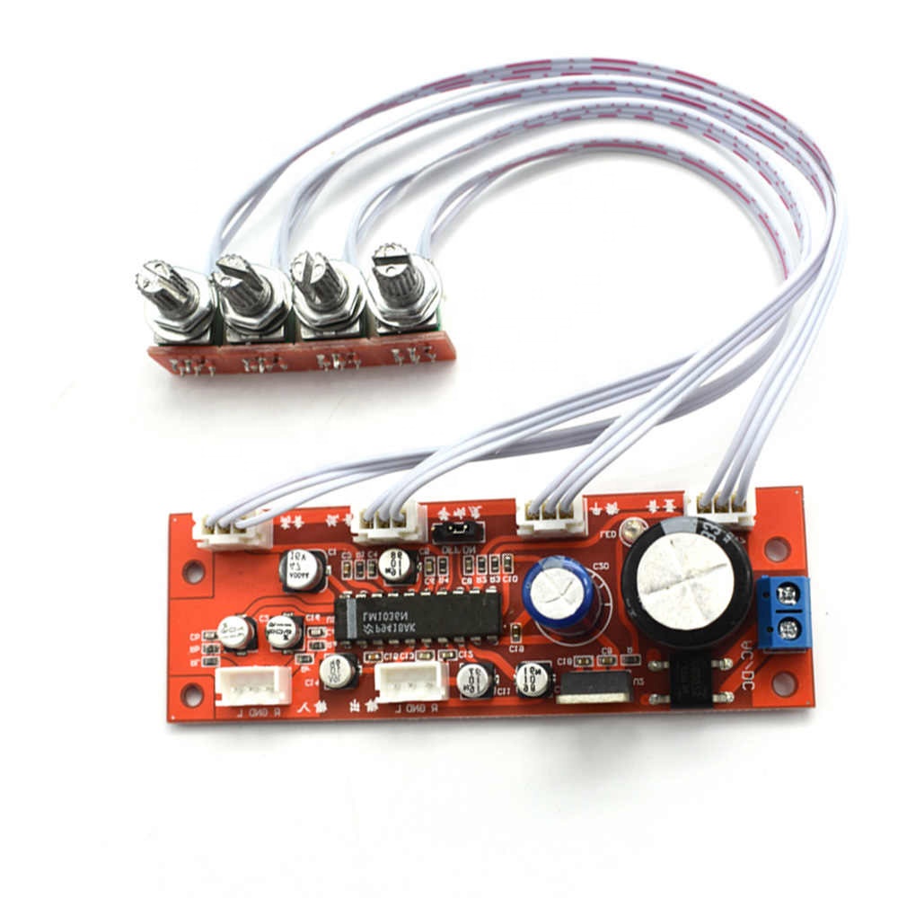 Tone Board Preamp with Volume Control Treble Bass Volume Adjustment Tone Plate Preamp Board LM1036