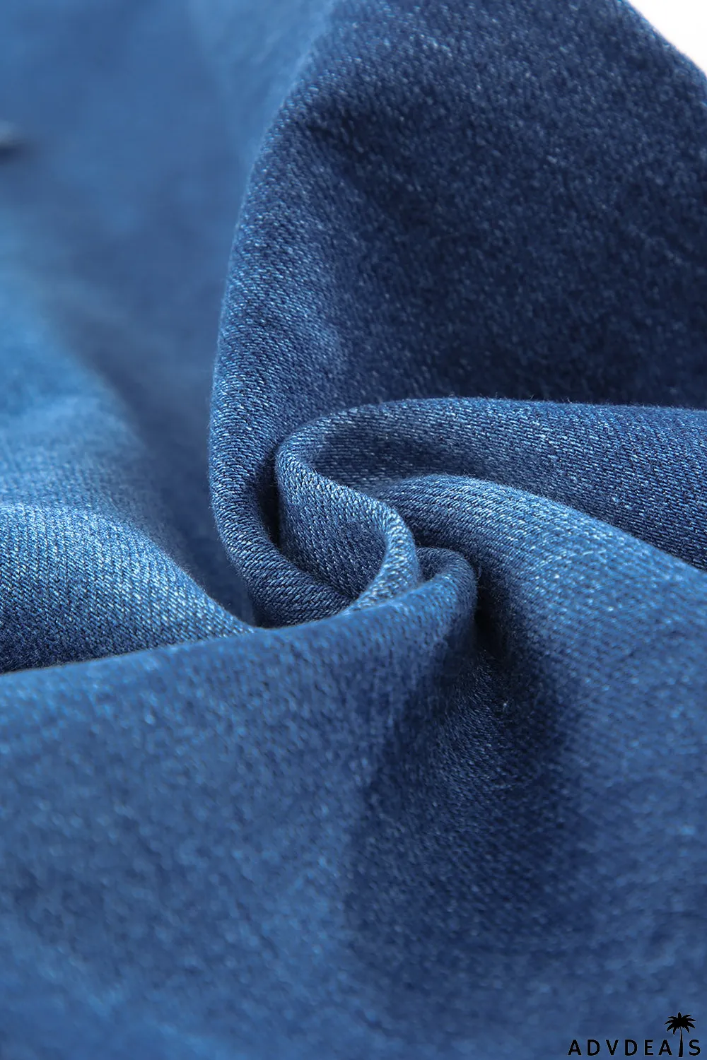 Distressed Bell Bottom Denim Pants