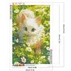 (40*60cm)Cat in Garden - Full Round Drill Diamond Painting