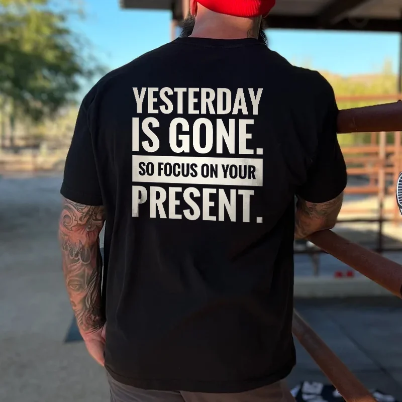 Livereid Yesterday Is Gone Printed Men's T-shirt - Livereid