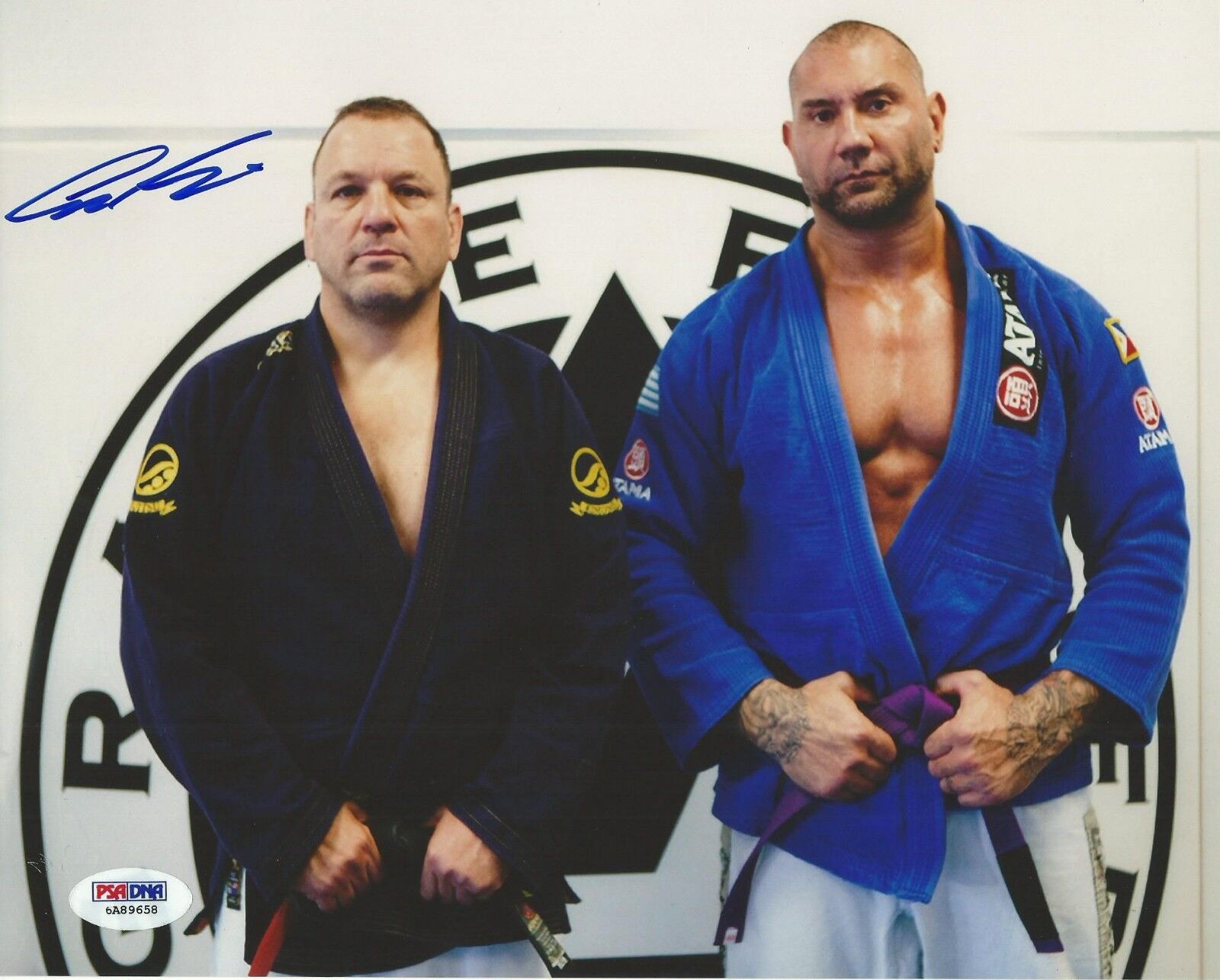 Cesar Gracie Signed 8x10 Photo Poster painting PSA/DNA COA Picture w/ Dave Bautista Batista WWE