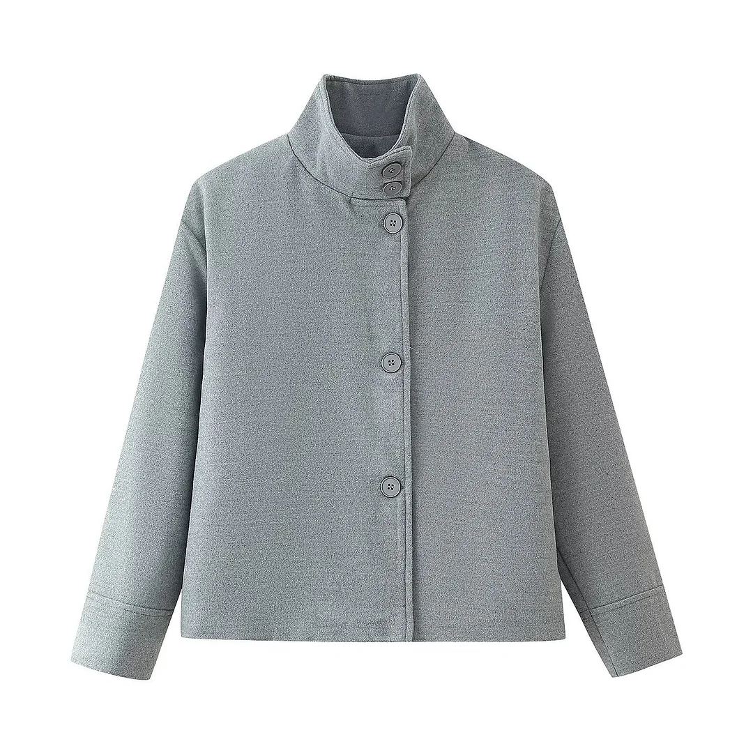 Nigikala Nigikala Women's Clothing Explosion Fashion Casual Collar Buckle Short Loose