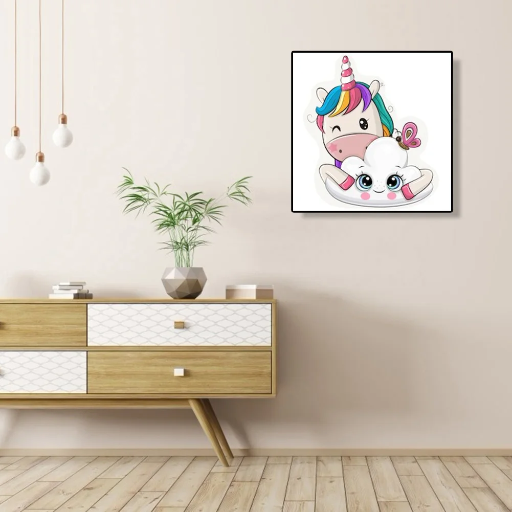Cartoon Unicorn 5D DIY Full Round Drill Diamond Painting Mosaic Gift (G646)