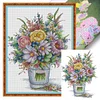 (Stamped/Counted) Colorful Vases-14CT Cross Stitch 33*44cm/12.99*17.32in