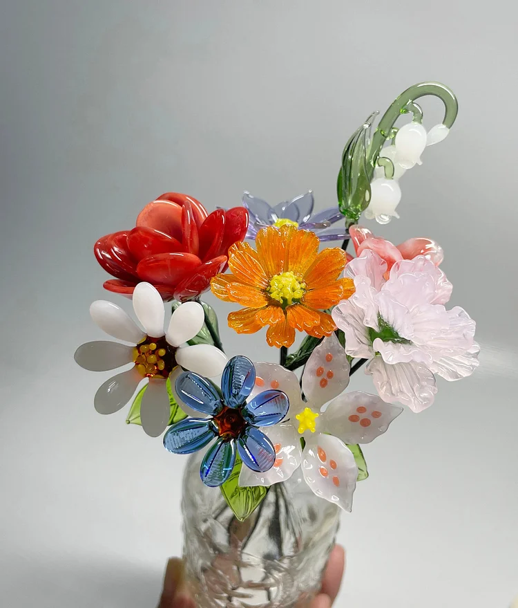 Glass Birth Month Flower