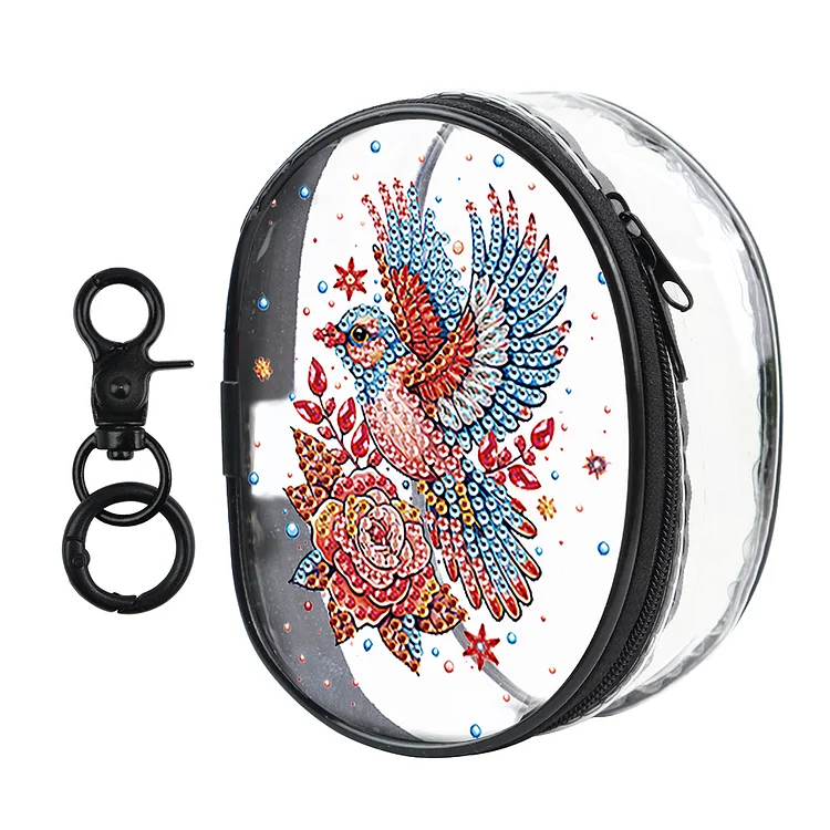 PVC Partial Special Shaped Hummingbird DIY Diamond Painting Wallet Coin Purse