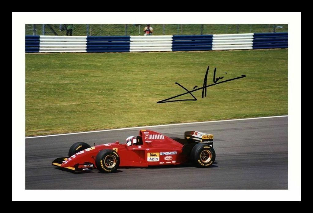 Jean Alesi Autograph Signed & Framed Photo Poster painting