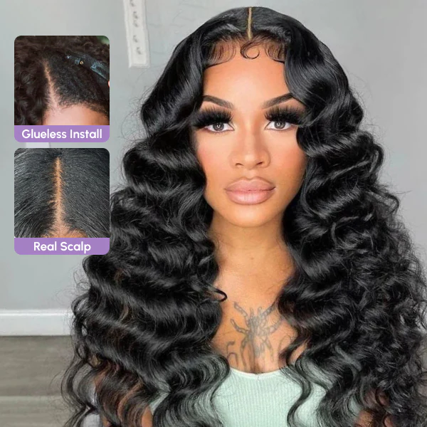 250% Density Boruihair Loose Wave  Glueless Pre‑Plucked Human Hair Wigs| V‑Part & U‑Part Options | 100% Human Hair