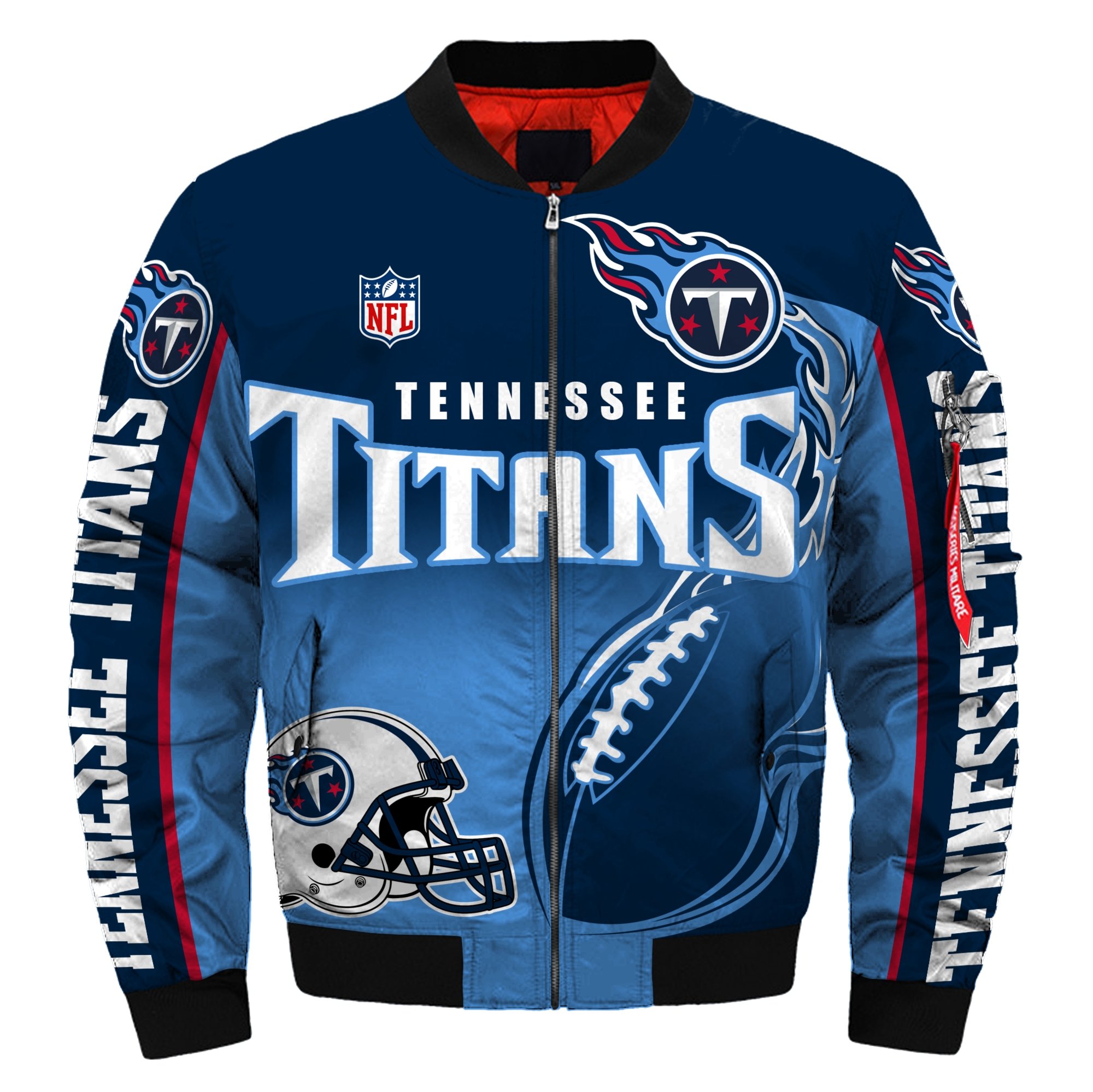 NFL Tennessee Titans 3D Printed Full-Zip Sport Jacket