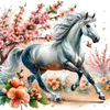 Diamond Painting-DIY Full Round Drill Horse(40*40CM)