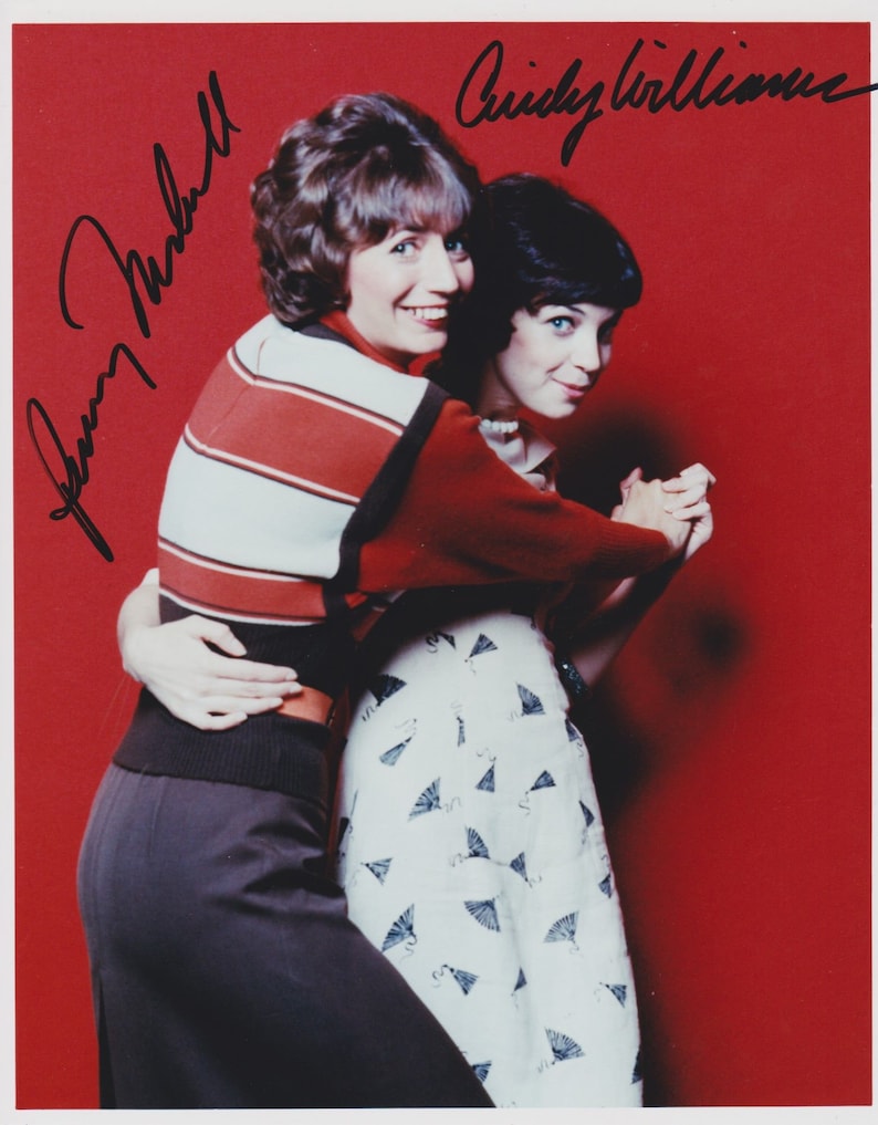 Penny Marshall and Cindy Williams Signed Autographed Laverne & Shirley