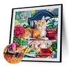 (40*40cm)Cat - Full Square Drill Diamond Painting