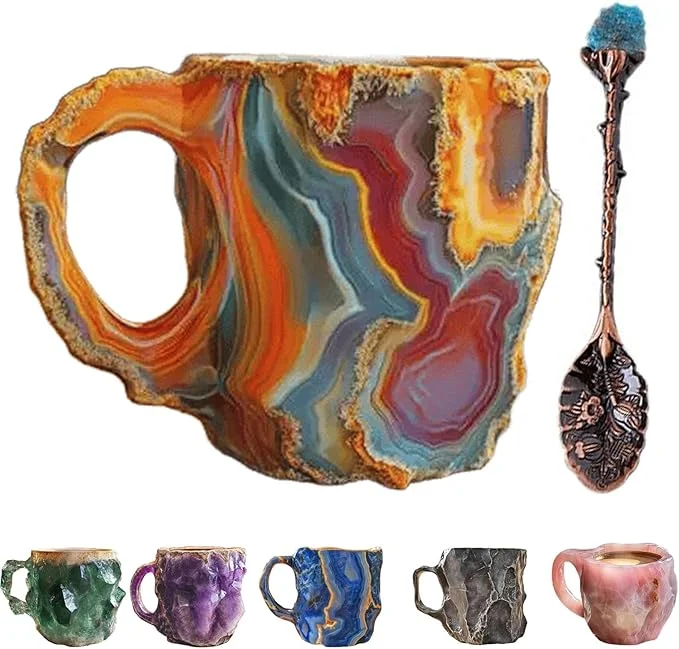 ☕2025 New Year's Sale 49% Off 🎁2024 New Mineral Crystal Coffee Mugs