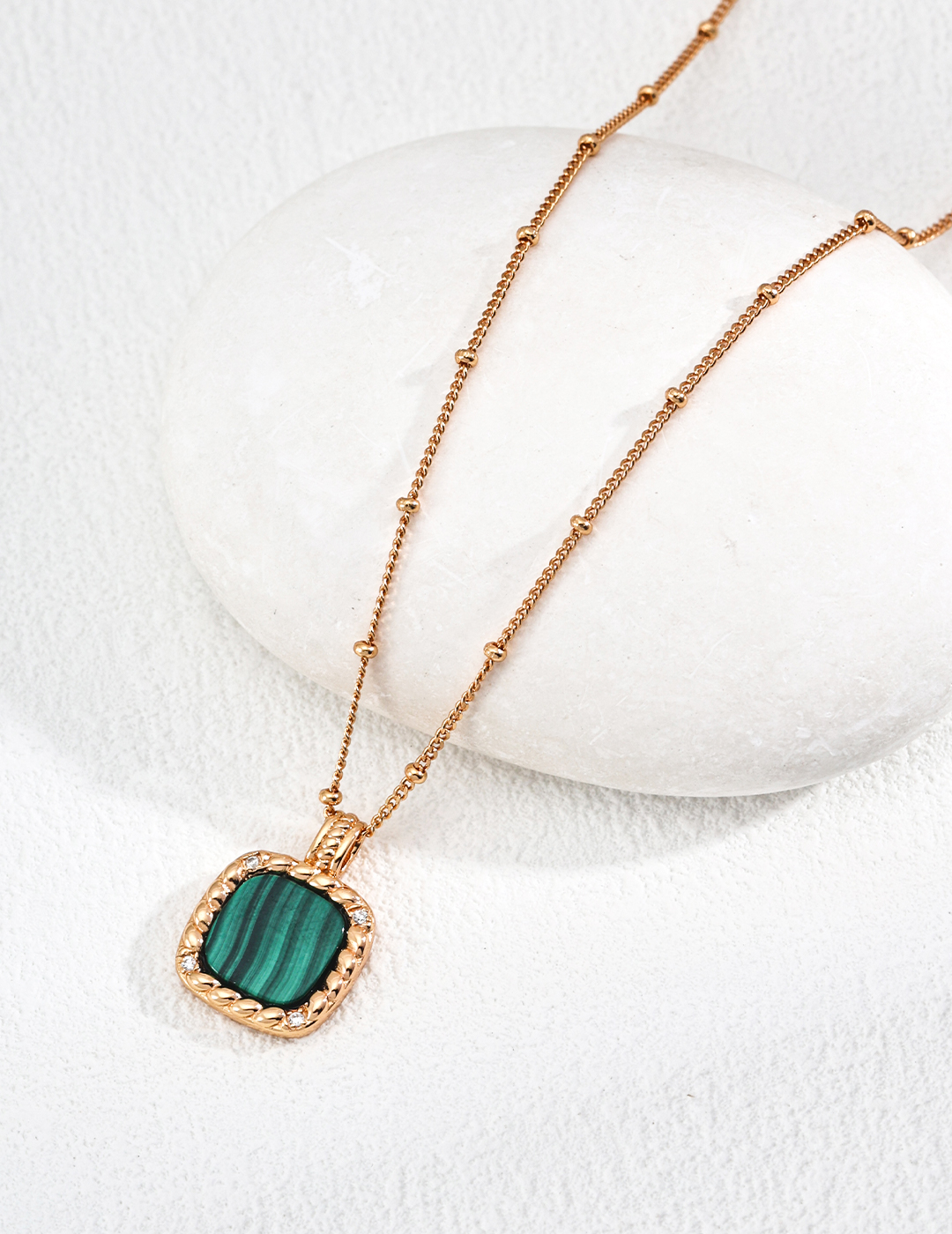 Vintage Malachite Necklace