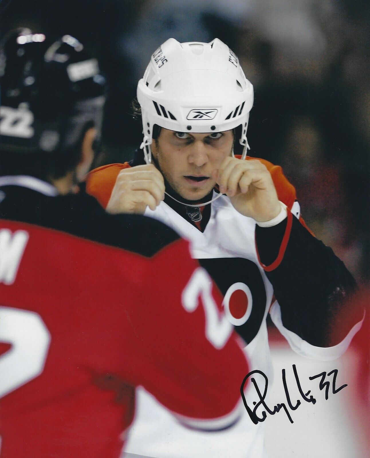 Signed 8x10 RILEY COTE Philadelphia Flyers Autographed Photo Poster painting - COA