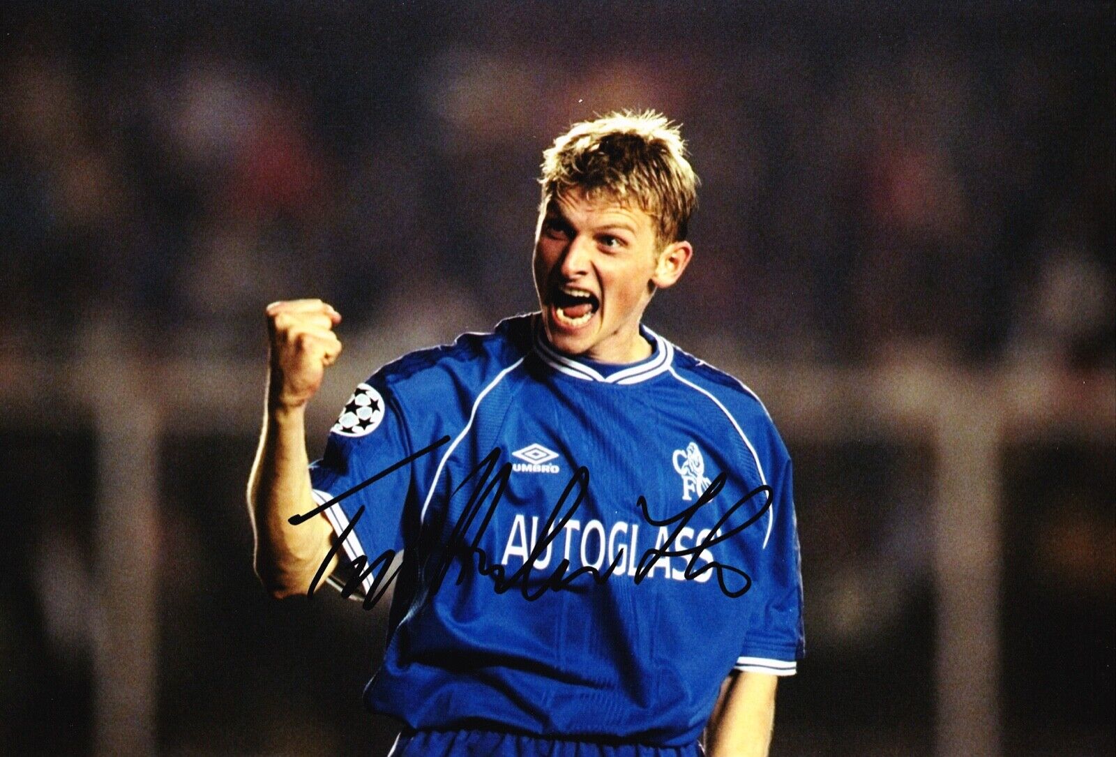 Tore Andre Flo Signed 12X8 Photo Poster painting CHELSEA F.C GENUINE AUOGRAPH AFTAL COA (1671)