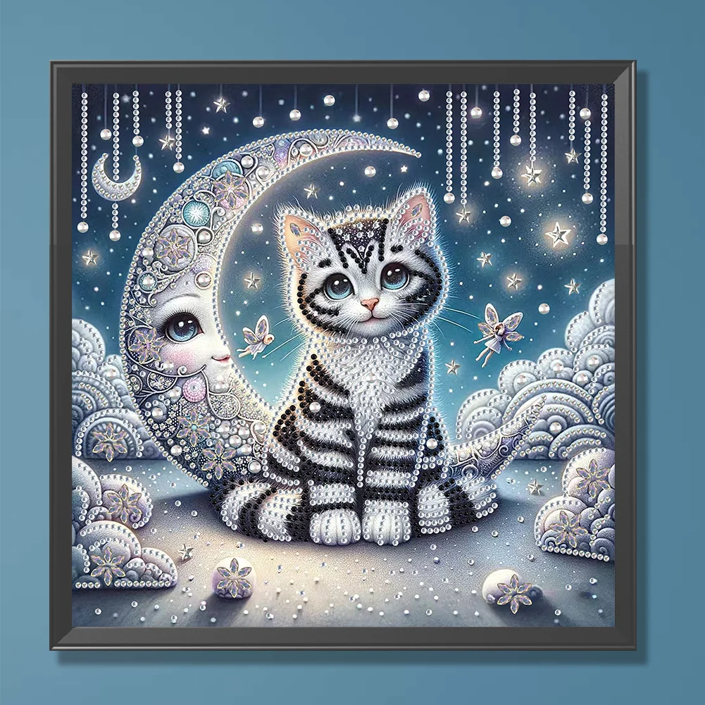 Diamond Painting - Partial Special Shaped Drill - Cat(Canvas|30*30cm)