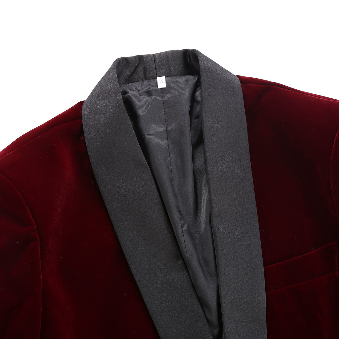 Red Velvet Blazer RED-GREY