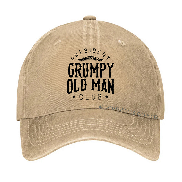 PRESIDENT GRUMPY OLD MAN CLUB Hat