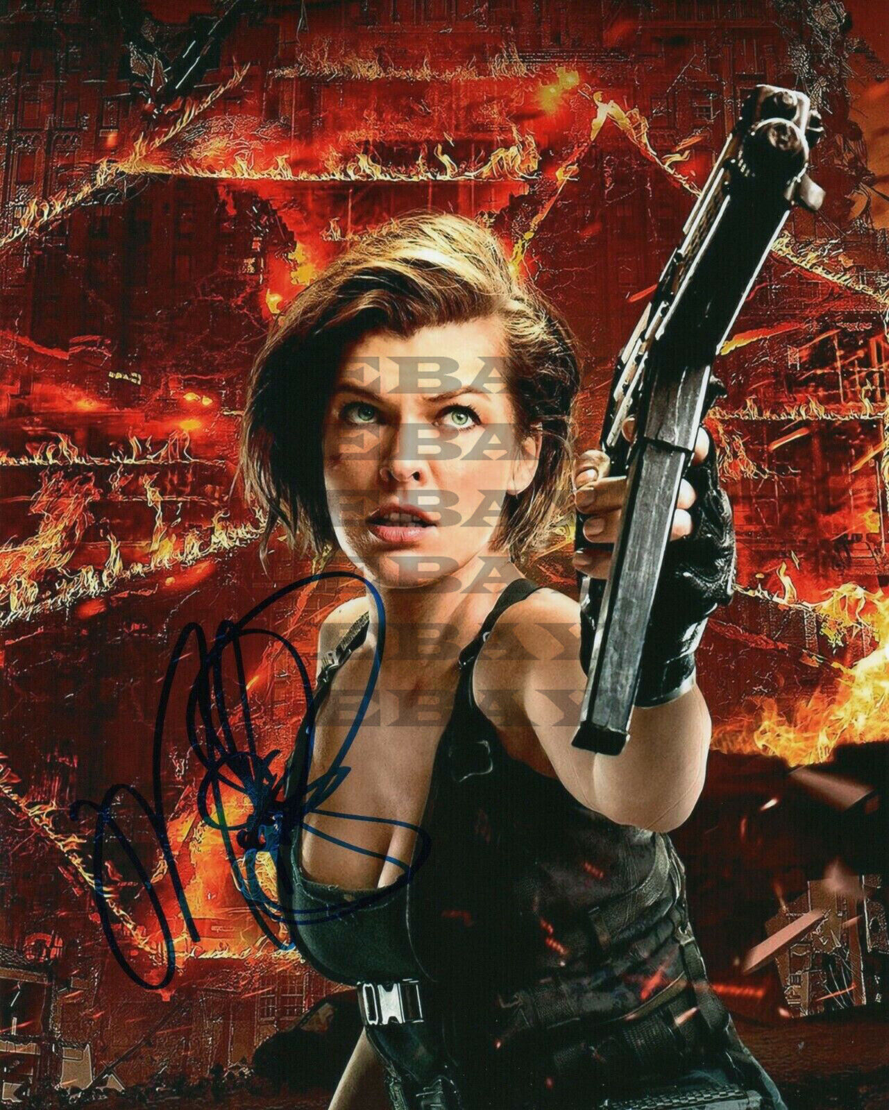 Milla Jovovich Autographed Signed 8x10 Photo Poster painting Reprint