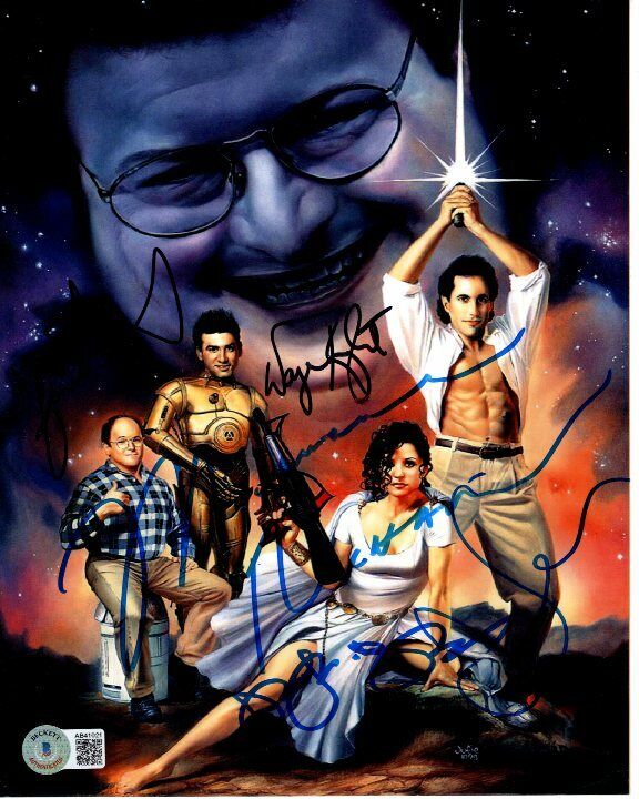 SEINFELD signed 8x10 STAR WARS CAST Photo Poster painting Beckett BAS LOA