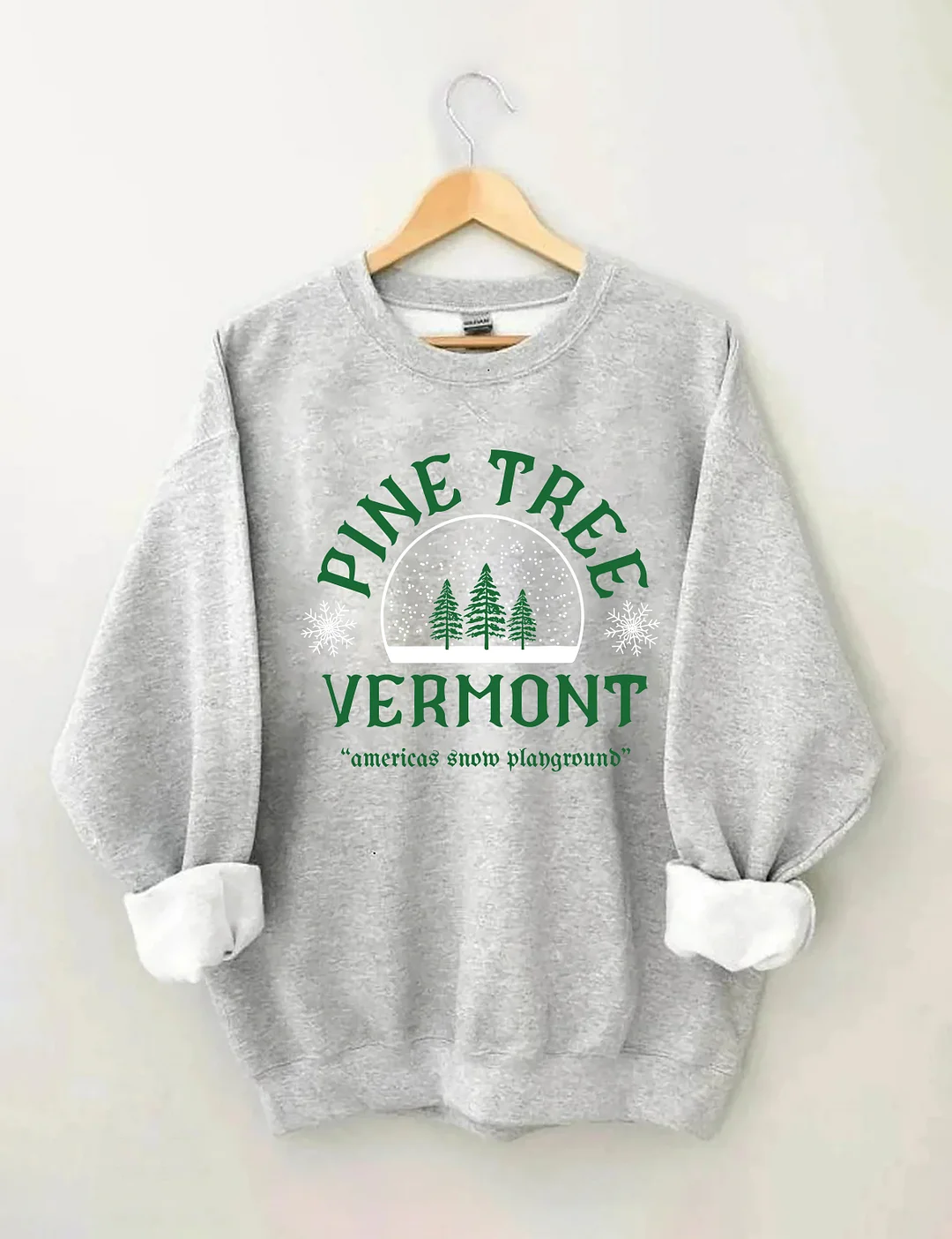 Pine Tree Vermont Christmas Sweatshirt