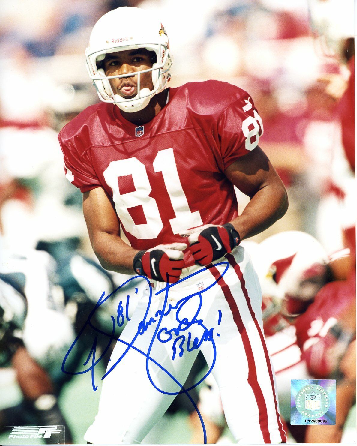 Frank Sanders autographed 8x10 Arizona CardinalsS127