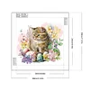Diamond Painting-DIY Crystal Rhinestone Cat in The Nest