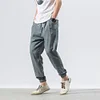 Gioiacombo&trade; Pantaloni harem da uomo in lino stile casual