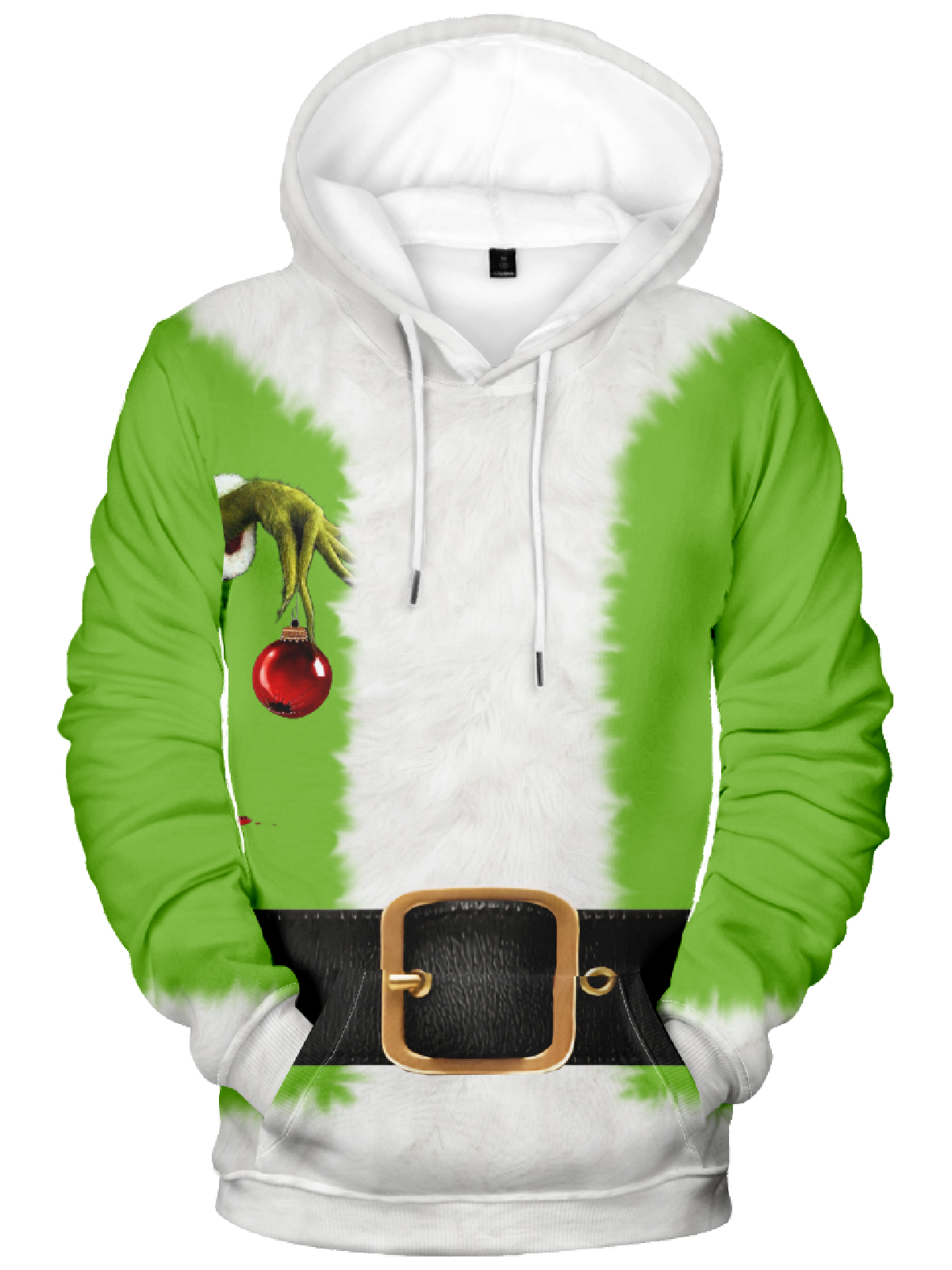 Men's Spoof Christmas Grinch Hoodie PLUSCLOTHESMAN