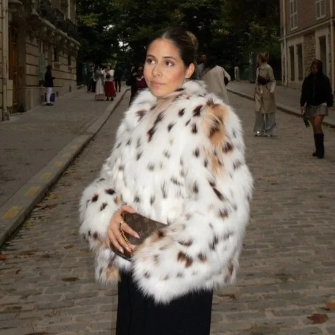 LEOPARD FAUX FUR JACKET(FREE SHIPPING)