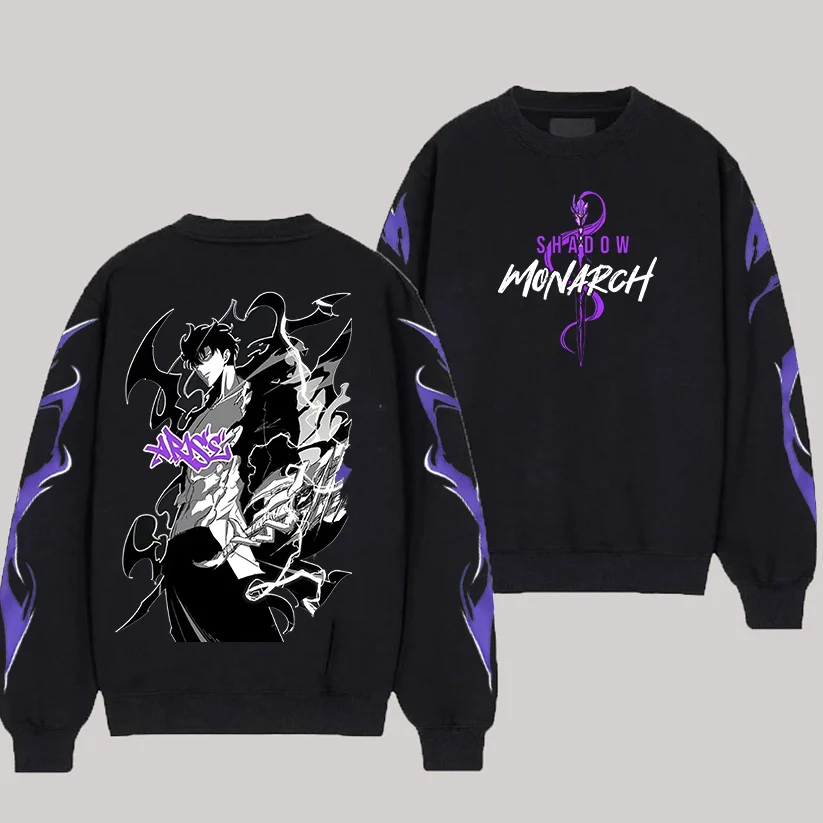 Solo Leveling Shadow Monarch Printed Unisex Sweatshirt