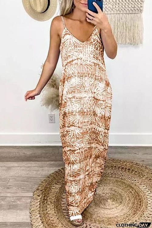 Fashion Chic Sling V Neck Dress