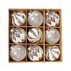 12PCS Delicate Painting Clear Christmas Hanging Decor Balls