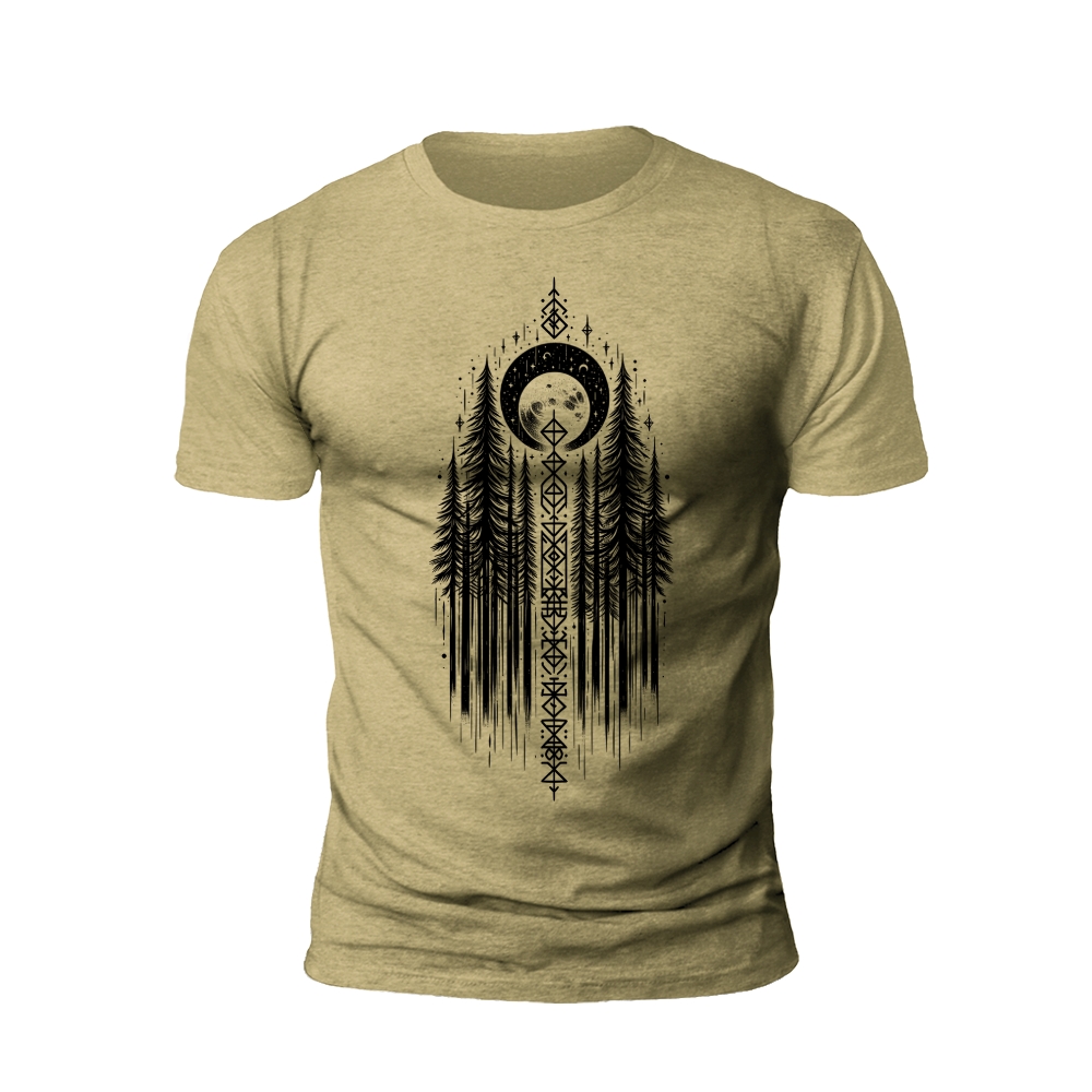 Norse Forest Moon T-Shirt