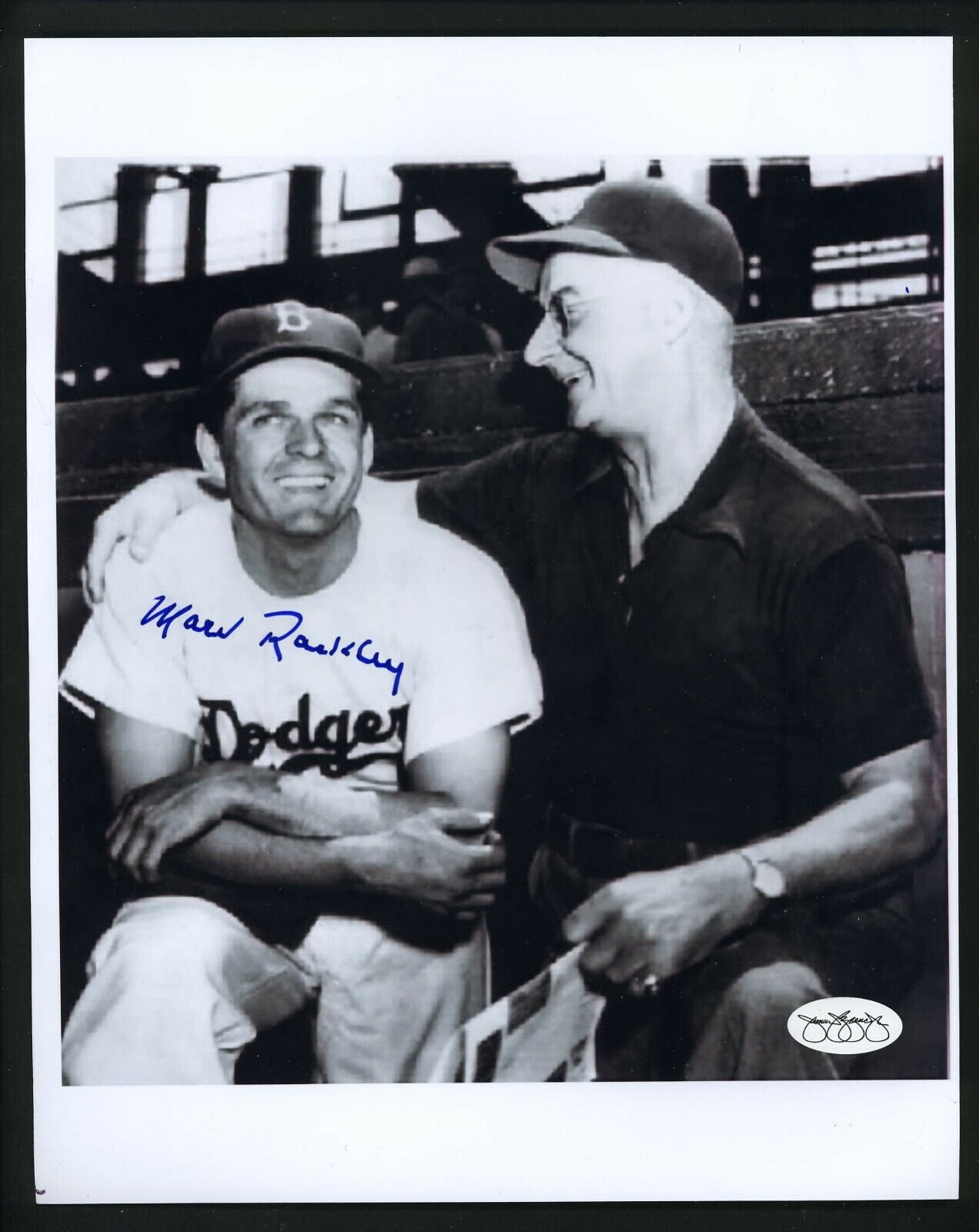 Marv Rackley Signed Autographed 8 x 10 Photo Poster painting JSA cert sticker Brooklyn Dodgers