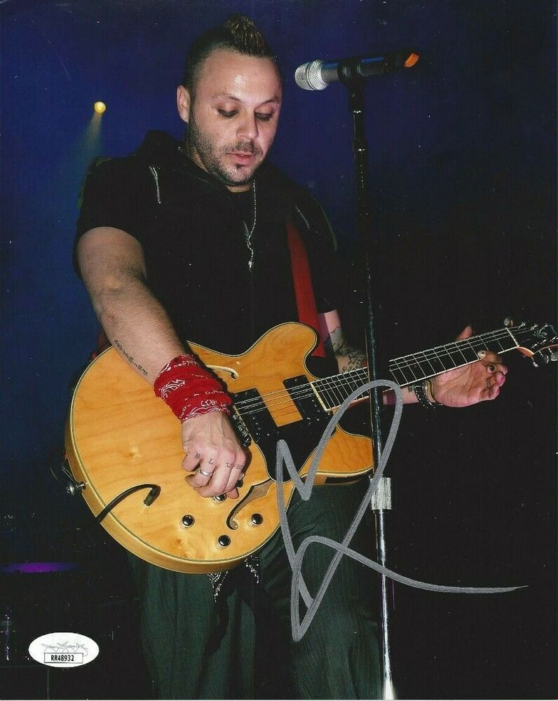 Justin Furstenfeld Autographed 8x10 Blue October JSA  C455