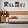(US Local)4pack Xmas Animal-Crystal Rhinestone Diamond Painting(30x30cm)
