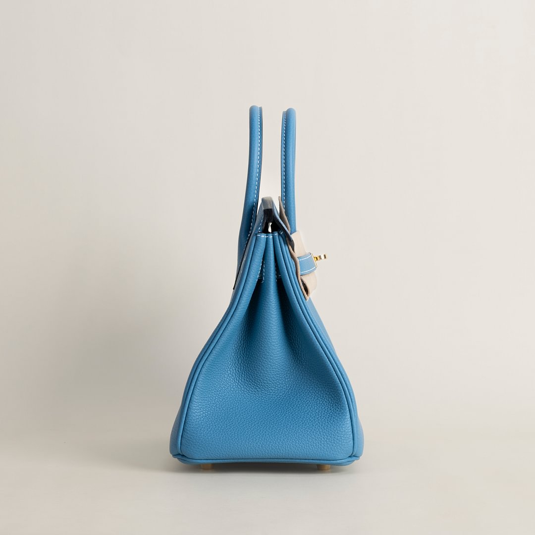 Birkin 25cm Togo 75 Blue Jean GHW