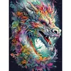 (Big Size) Colorful Dragon - 11CT Stamped Cross Stitch 50*65cm/19.69*25.59in