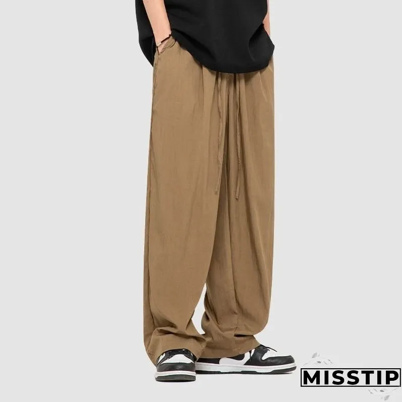 Simple Straight Leg Yamamoto Pants