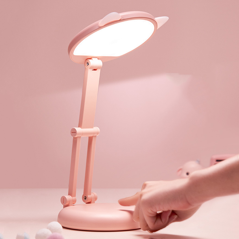 

Foldable Reading Lamp Cute Cat Ear Kid Girl Bedroom Table Desk Study Lights, 501 Original