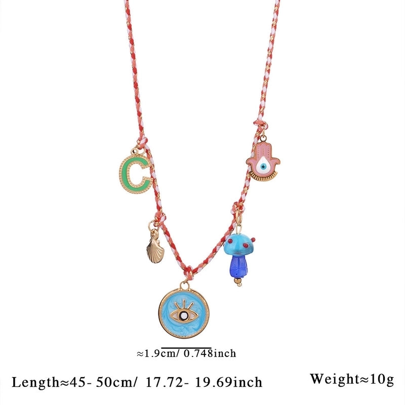 Casual Classic Style Geometric Sun 304 Stainless Steel Artificial Crystal Ceramics Multi Charms Necklace