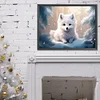 Diamond Painting-DIY Full Round Drill Snowy Wolf