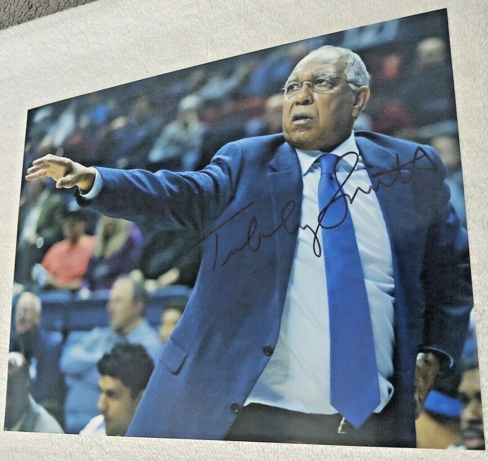 TUBBY SMITH Kentucky Wildcats SIGNED AUTOGRAPHED 8x10 Photo Poster painting COA HIGH POINT