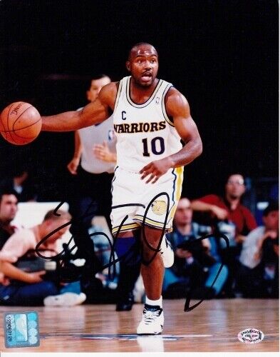 Tim Hardaway Signed - Autographed Golden State Warriors 8x10 inch Photo Poster painting